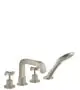 AXOR-HG-AXOR-Citterio-4-Loch-Fliesenrandarmatur-mit-Kreuzgriffen-und-Rosetten-Brushed-Nickel-39453820 gallery number 1
